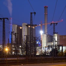 West cogeneration plant of Mainover in the evening
