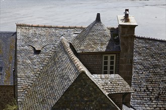 Roofs near Mont-Saint-Michel