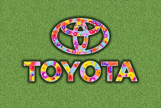 Logo of the car manufacturer Toyota