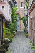 Petersilien Strasse street in the Hanseatic city of Luebeck