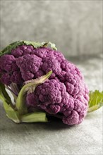 High angle delicious pink cauliflower