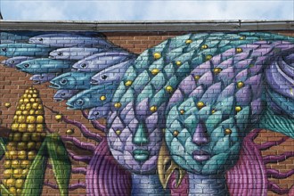 Colourful mural