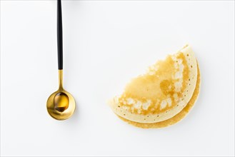 Honey stain golden spoon