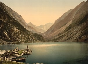 Lac de Gaube is one of numerous mountain lakes on the French side of the Pyrenees