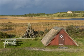 Fisherman's cottage on the former channel to Ringkobingfjord