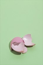Broken pink easter egg table