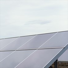 Solar panels with copy space