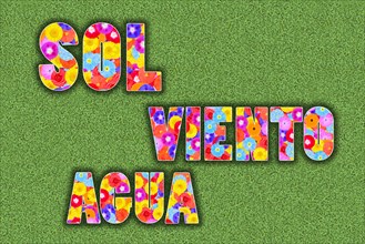 The Spanish words Sol