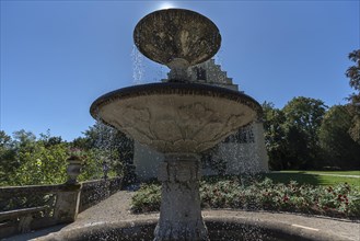Fountain in front of Rosenau Castle