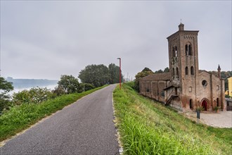 Parish church of Santa Maria Assunta on the Po dyke