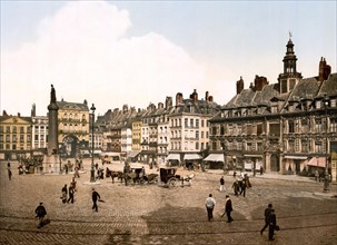 The Great Square of Lille in 1890