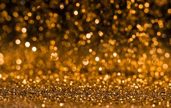Shiny gold glitter
