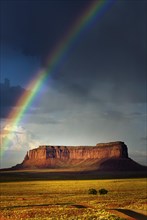 Rainbow at Monument Valley