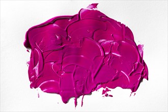 Abstract art magenta paint stain