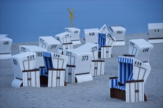 White beach chairs