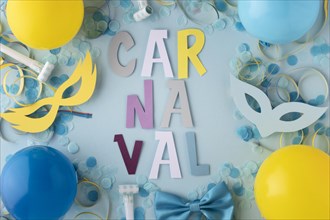 Carnival cute masks balloons