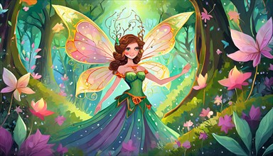 A fairy in a mystical