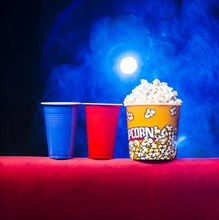 Cinema with popcorn box 2
