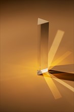 Abstract transparent prism light brown tones
