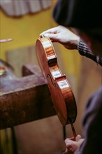 Violin maker luthier varnish classic handmade violin paint natural ingredient recipe in Cremona Italy home of best artisan of this kind