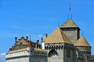 Ensemble of towers in the Chateau de Chillon