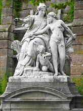 Mother Baar figurine group at the source of the Danube