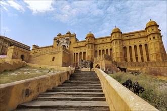 Amber Palace also known as Amer Fort or Amber Fort is located in the city of Jaipur in the Indian state of Rajasthan