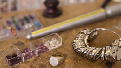 Close up jewelry tools