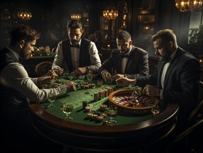 People addicted to gambling