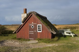 Fisherman's cottage on the former channel to Ringkobingfjord