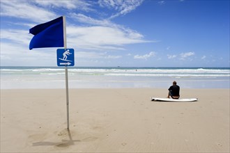 Surfer waiting