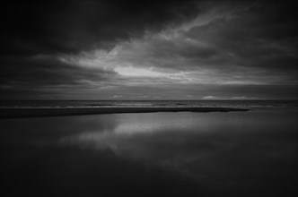 Wadden Sea and dramatic sky