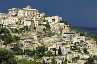 The village Gordes in the Luberon mountains of the Vaucluse