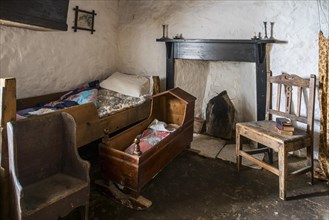 Bedroom in the Croft House Museum