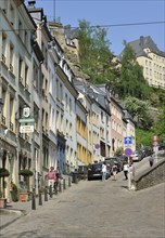 Street leading to the Ville Haute in Luxembourg