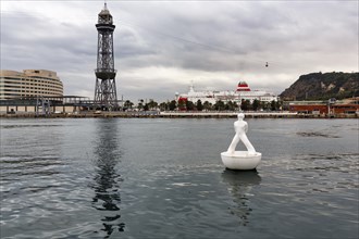 Buoy floating in the harbour