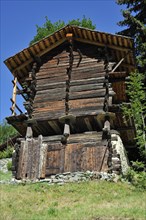 Traditional wooden granary