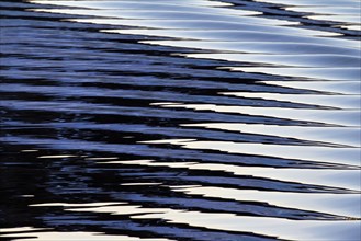 Abstract pattern of repetitive ripples in sea