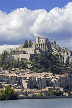 Citadel of the city Sisteron on the banks of the River Durance