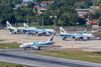 Airbus A319 aircraft of Bangkok Air at Koh Samui Airport