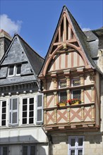 Half-timbered houses in the historic old town of Quimper