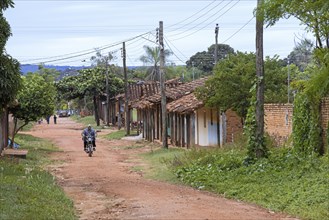 Street in the town San Miguel de Velasco