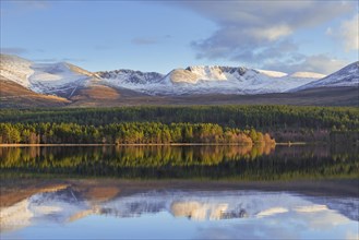 Loch Morlich and Cairngorm Mountains