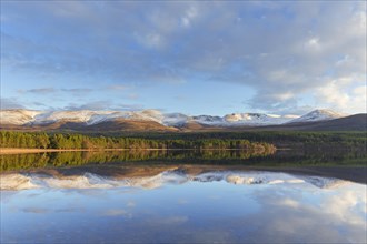 Loch Morlich and Cairngorm Mountains