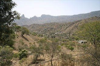 View over settlement in the Serra Malagueta Natural Park