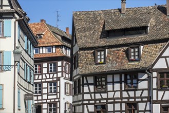 Half-timbered houses in the Petite France quarter of the city Strasbourg