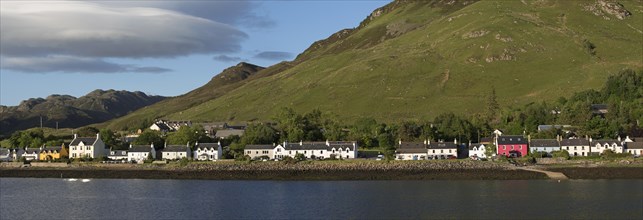 The village Dornie on the shore of Loch Duich