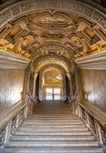 Magnificent staircase decorated with frescoes
