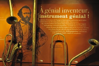 Musical instruments in the museum