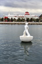 Buoy floating in the harbour